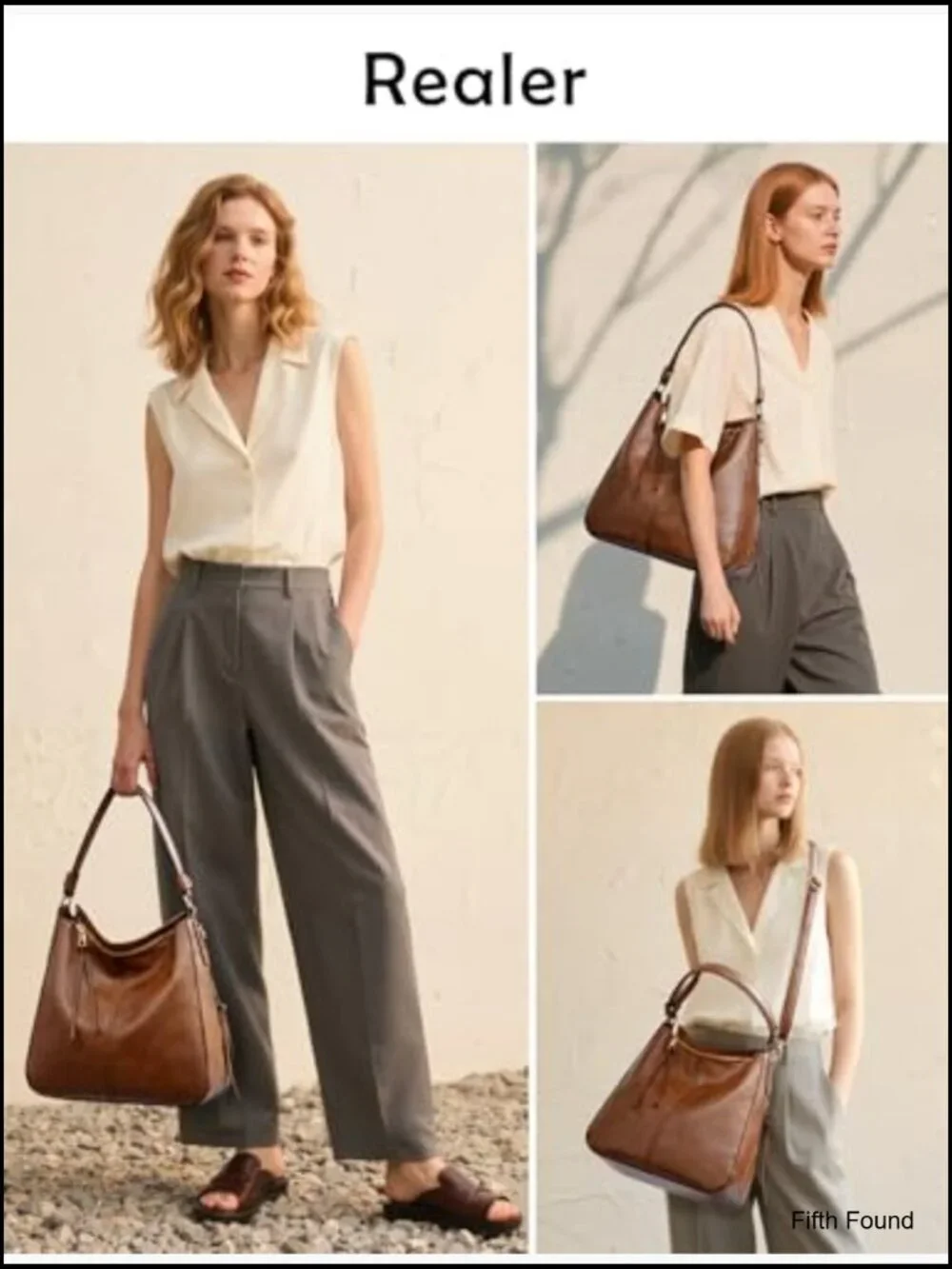 Large Hobo Crossbody Bag Faux Leather Shoulder Purse Handbag Retro Ladies Tote